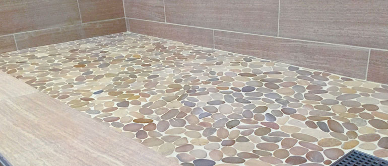 Prepare-the-area-to-clean-the-stone-shower-floor