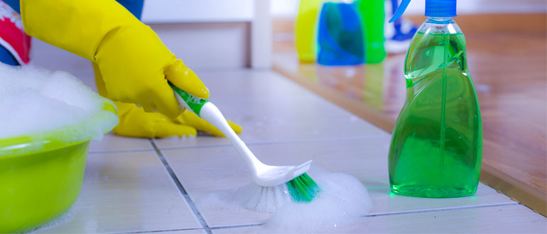 Collect Necessary tools and Supplies to Clean Matte Tile Floors