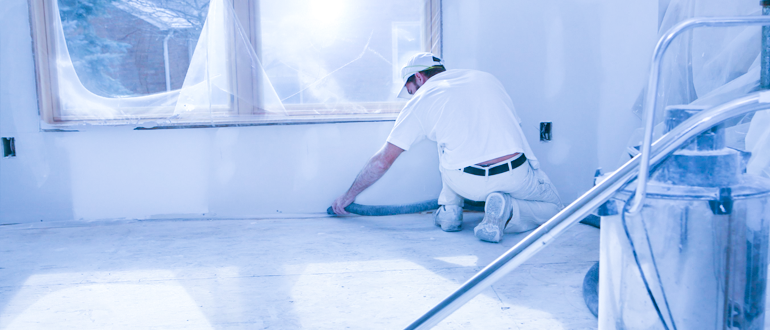 Removing Loose Drywall Dust from the Floors